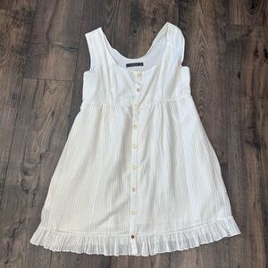 Elegant Silk Blend Button-Down Mini Dress